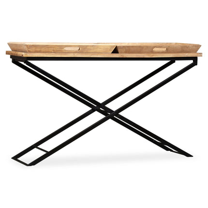 Table Console Bois De Manguier Massif