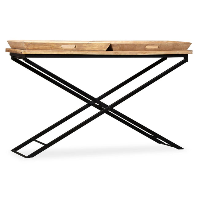 Table Console Bois De Manguier Massif