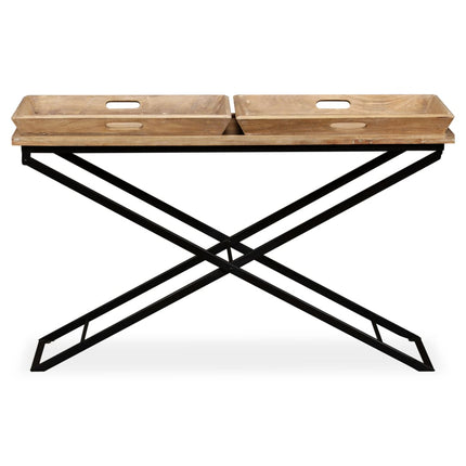 Table Console Bois De Manguier Massif