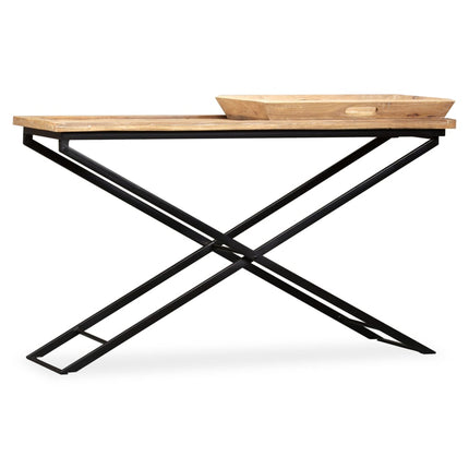 Table Console Bois De Manguier Massif