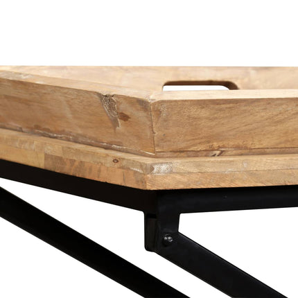 Table Console Bois De Manguier Massif