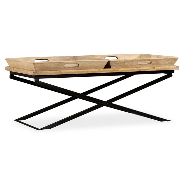 Table Console Bois De Manguier Massif