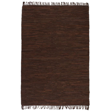 Tapis Chindi Cuir Tissé À La Main