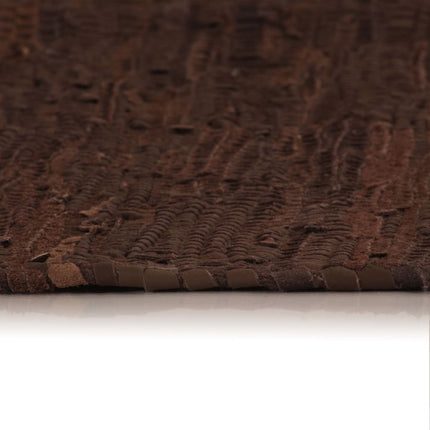 Tapis Chindi Cuir Tissé À La Main