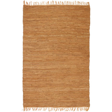 Tapis Chindi Cuir Tissé À La Main