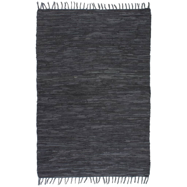 Tapis Chindi Cuir Tissé À La Main