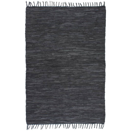 Tapis Chindi Cuir Tissé À La Main