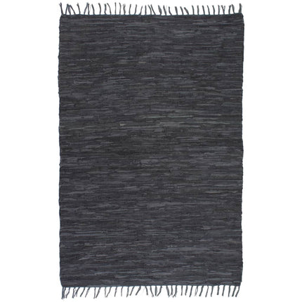 Tapis Chindi Cuir Tissé À La Main