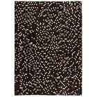 Tapis Cuir Véritable Patchwork Carré Noir/Blanc
