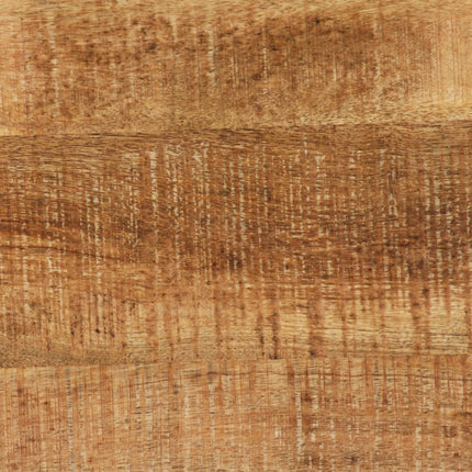 Table À Manger Bois De Manguier Et Acier 120X60X76 Cm