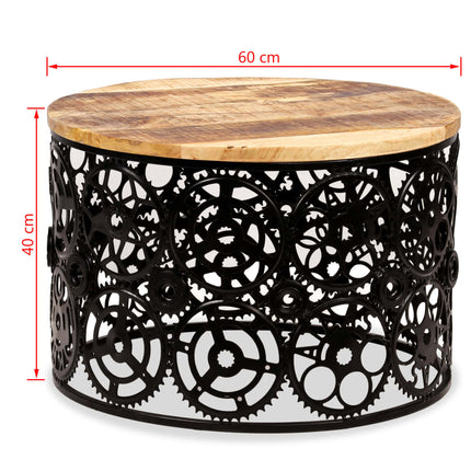 Table Basse Bois De Manguier Massif 60X40 Cm