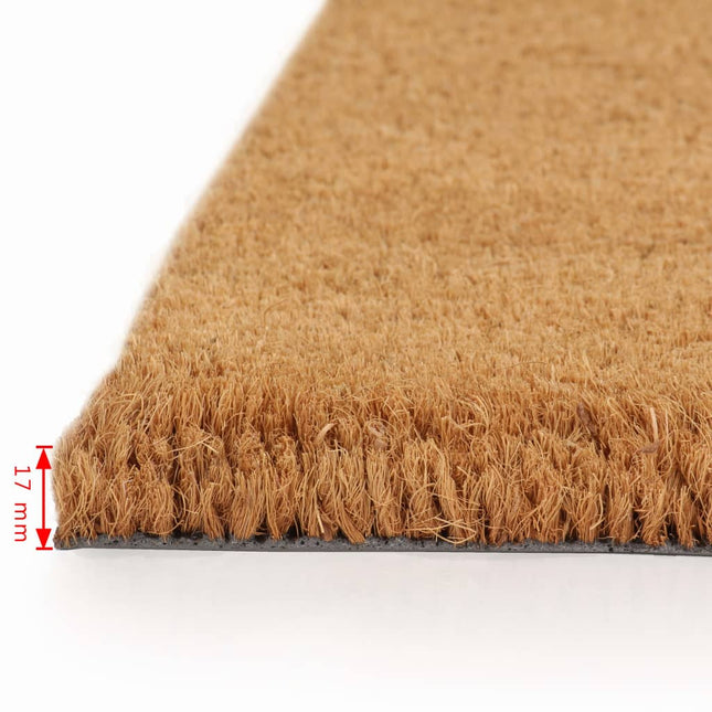 Paillasson 2 Pcs Fibre De Coco 17 Mm 50 X 80 Cm Naturel