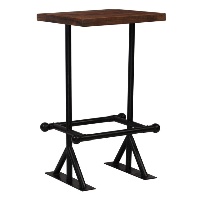 Table De Bar Bois De Récupération Massif Marron