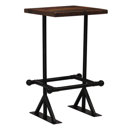 Table De Bar Bois De Récupération Massif Marron