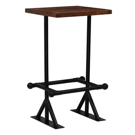Table De Bar Bois De Récupération Massif Marron
