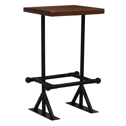 Table De Bar Bois De Récupération Massif Marron