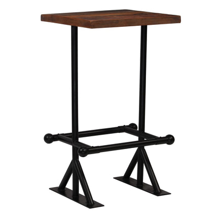 Table De Bar Bois De Récupération Massif Marron