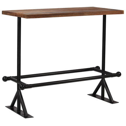 Table De Bar Bois De Récupération Massif Marron