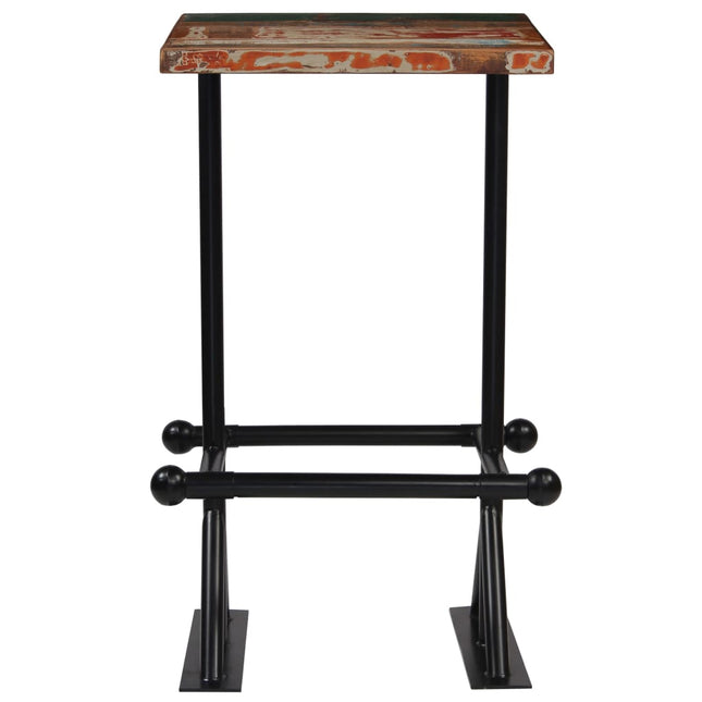 Table De Bar Bois Récupération Massif Multicolore