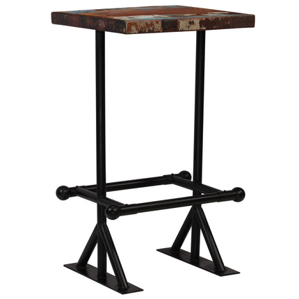 Table De Bar Bois Récupération Massif Multicolore