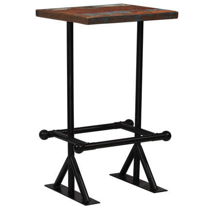 Table De Bar Bois Récupération Massif Multicolore