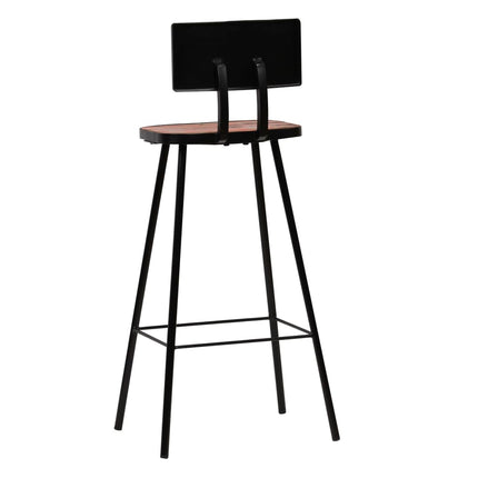 Tabourets De Bar Lot De 2 Bois Massif De Récupération