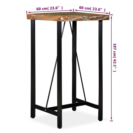 Table De Bar Bois De Récupération Massif