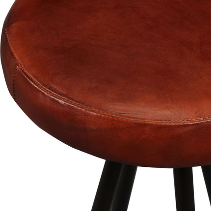 Tabourets De Bar Lot De 2 Cuir Véritable