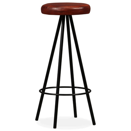 Tabourets De Bar Lot De 2 Cuir Véritable