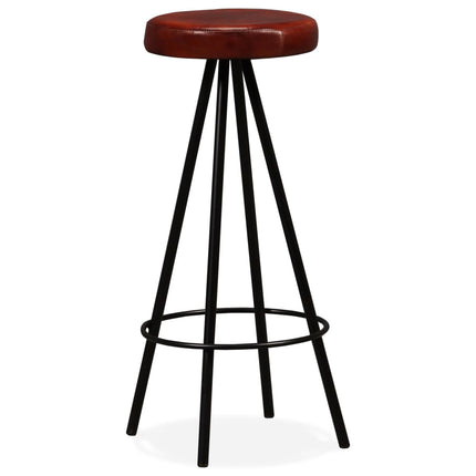 Tabourets De Bar Lot De 2 Cuir Véritable