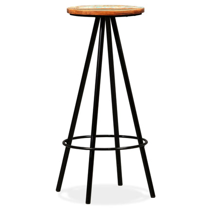 Tabourets De Bar Lot De 2 Bois Massif De Récupération