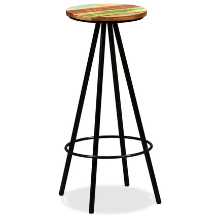 Tabourets De Bar Lot De 2 Bois Massif De Récupération