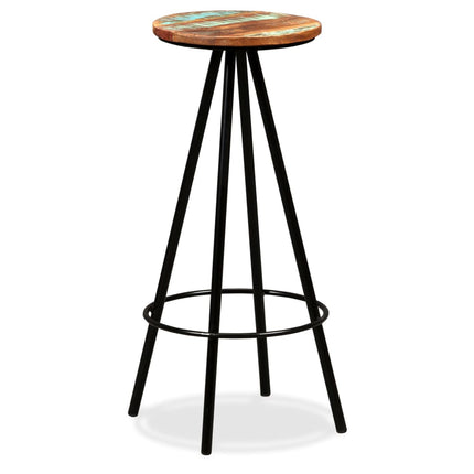Tabourets De Bar Lot De 2 Bois Massif De Récupération
