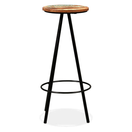 Tabourets De Bar Lot De 2 Bois Massif De Récupération