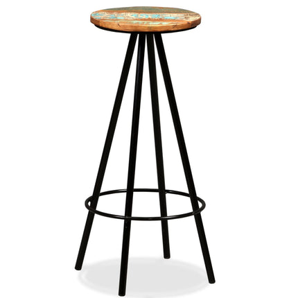 Tabourets De Bar Lot De 2 Bois Massif De Récupération