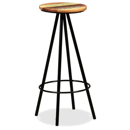 Tabourets De Bar Lot De 2 Bois Massif De Récupération