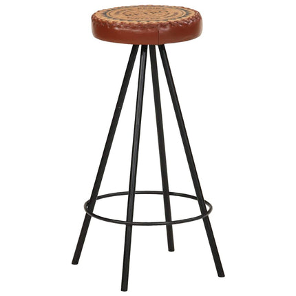 Tabourets De Bar Lot De 4 Cuir Véritable