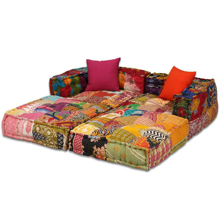 Pouf Modulaire À 2 Places Tissu