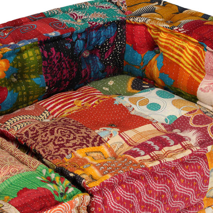 Pouf Modulaire À 2 Places Tissu