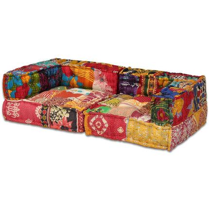 Pouf Modulaire À 2 Places Tissu