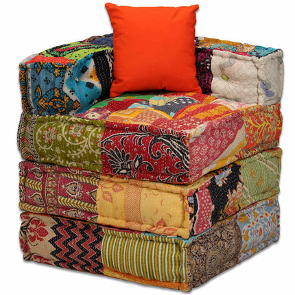 Pouf Modulaire À 2 Places Tissu