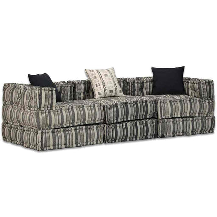 Pouf Modulaire À 2 Places Tissu