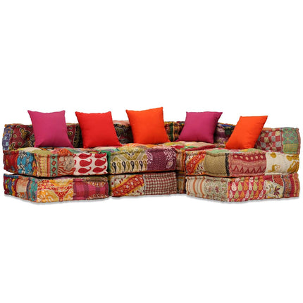 Pouf Modulaire À 2 Places Tissu