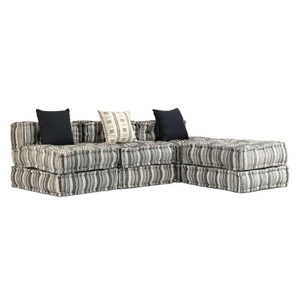 Pouf Modulaire À 2 Places Tissu
