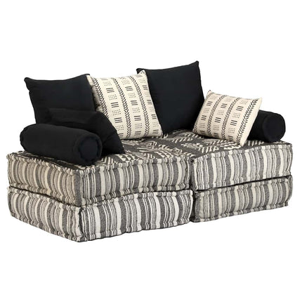 Pouf Modulaire À 2 Places Tissu