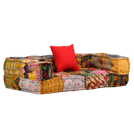 Pouf Modulaire À 2 Places Tissu