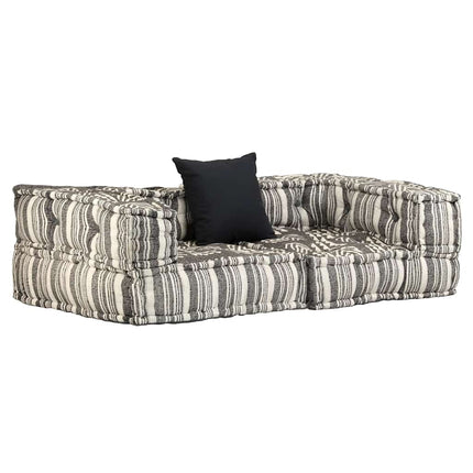 Pouf Modulaire À 2 Places Tissu