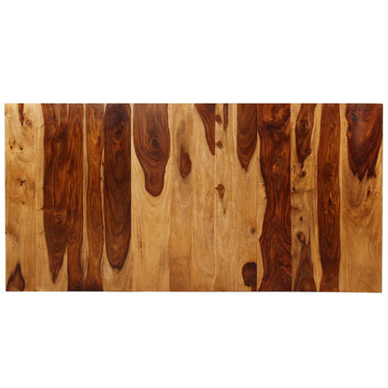 Table À Manger Bois Massif Et Acier 180 Cm