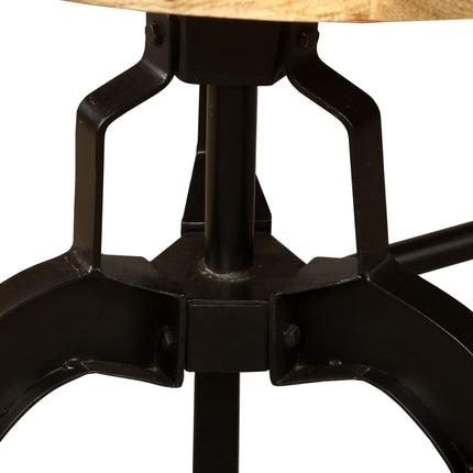 Table À Manger Bois Massif Recyclé Et Acier 180 Cm