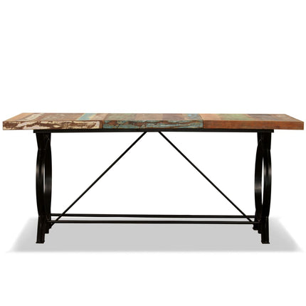 Table À Manger Bois De Récupération Massif 180 Cm